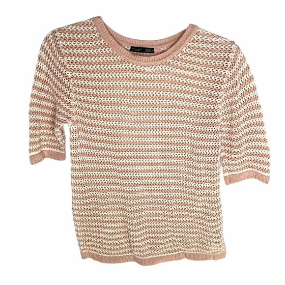 Zara Knit Blush & Cream stripes - Picture 7 of 11